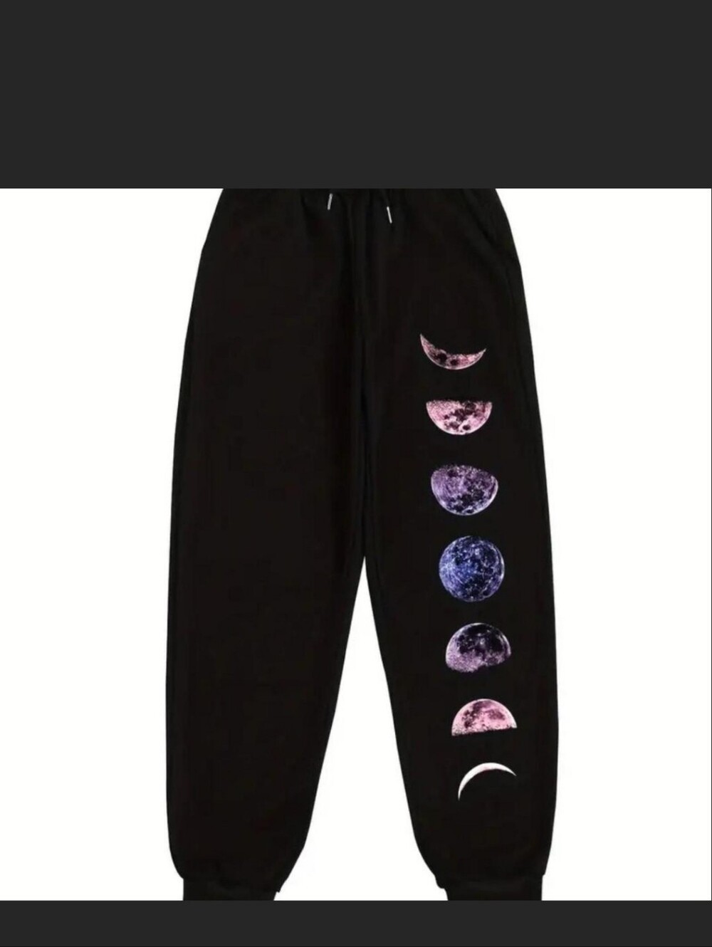 Plus Size Black Moon Graphic Sweatpants Xxl